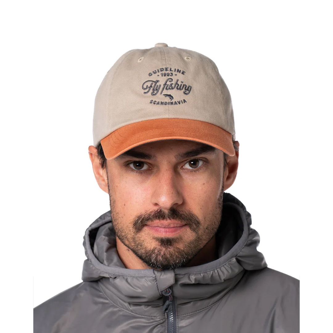Guideline Fly Fishing Cap - Khaki/Pumpkin