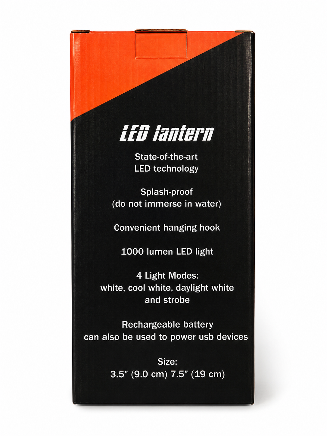 Genopladelig LED Lanterne 1000 Lumen