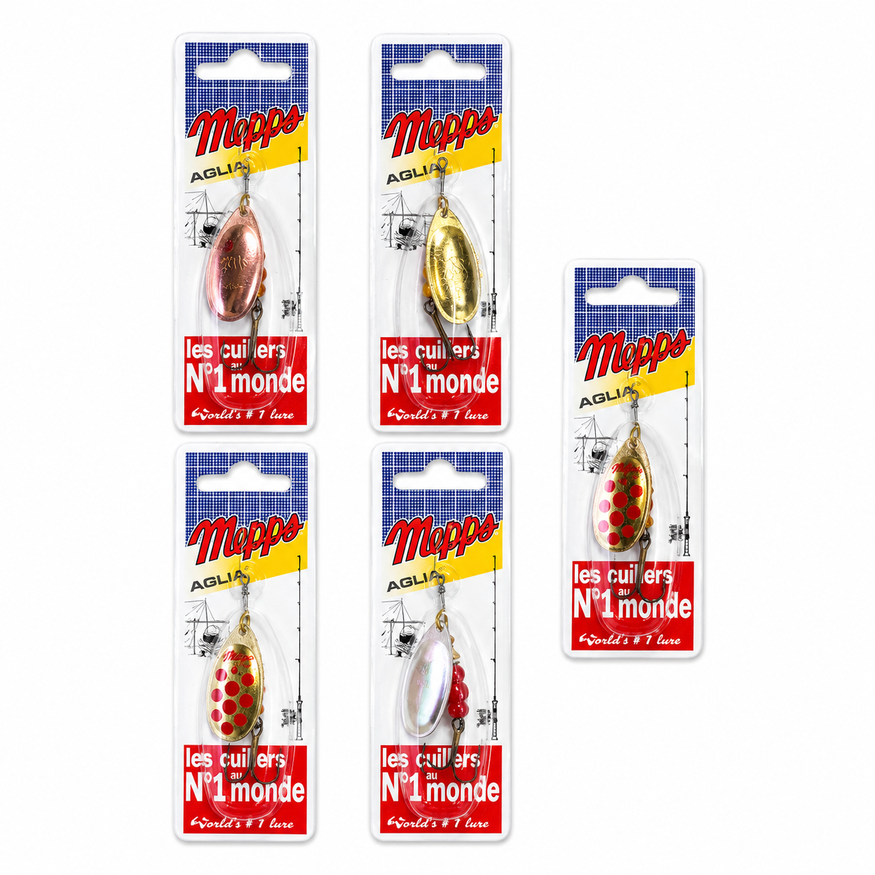 Mepps 4 Å Favoritter 5stk Kit