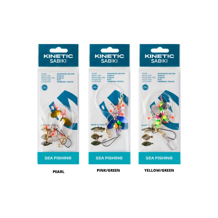 Kinetic Sabiki Advanced 360 Fladfiskeforfang