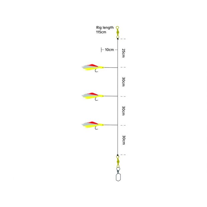 Kinetic Sabiki Hokkai Silde/Makrelforfang