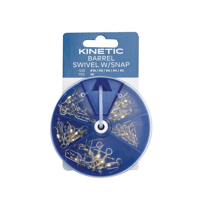 Kinetic Barrel Swivel Snap Assortment