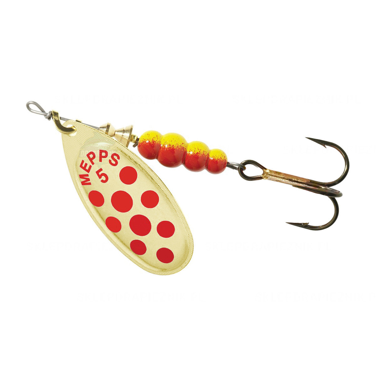 Mepps Aglia Dec Gold/Red No. 5