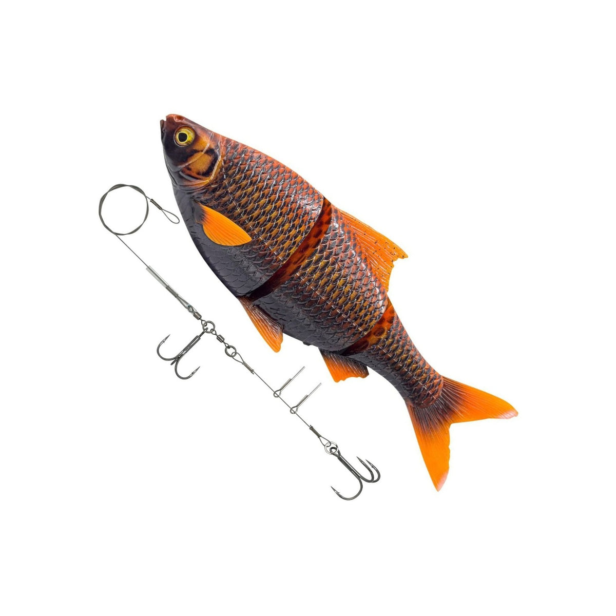 Savage Gear 3D LT Roach 18 cm 80 g SS Black med rig og kroge, 1300x1300