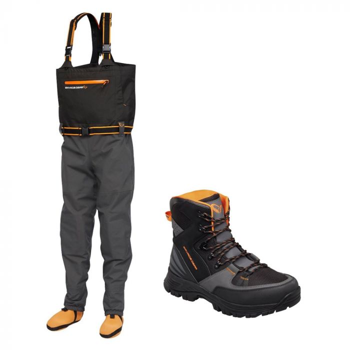 Savage Gear SG8 Chest Waders Boot Combo