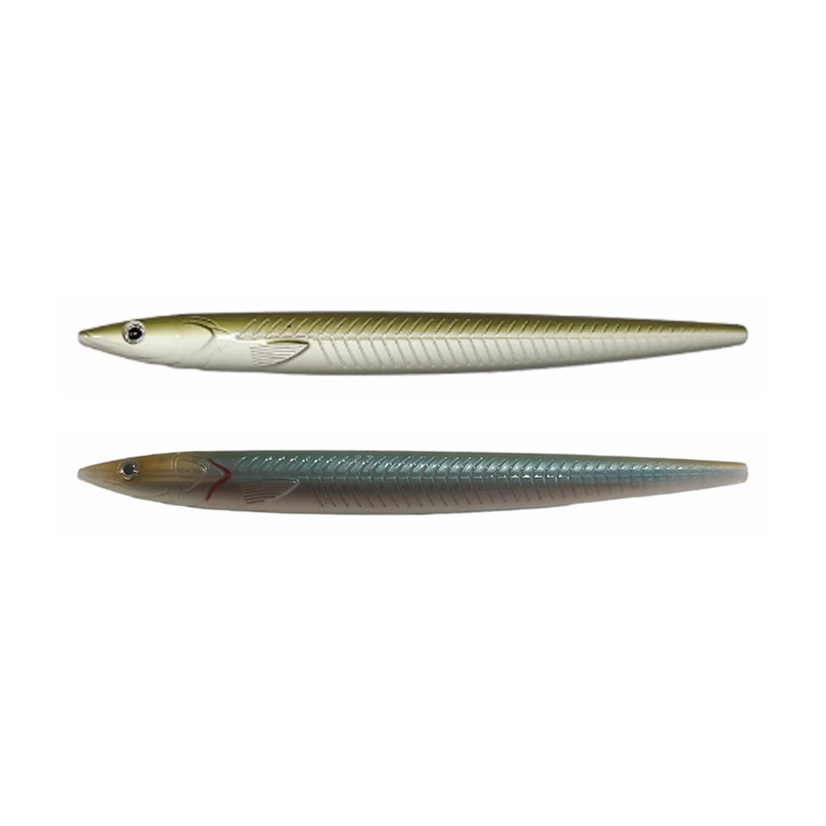 Sixty Lures Crazy Cuda Army Toby og Golden Toby samlet på hvid baggrund