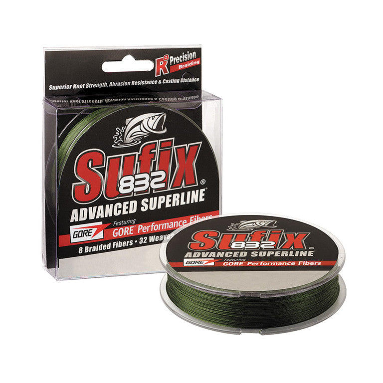 Sufix 832 Braid Lo-Vis Green 120m fletline