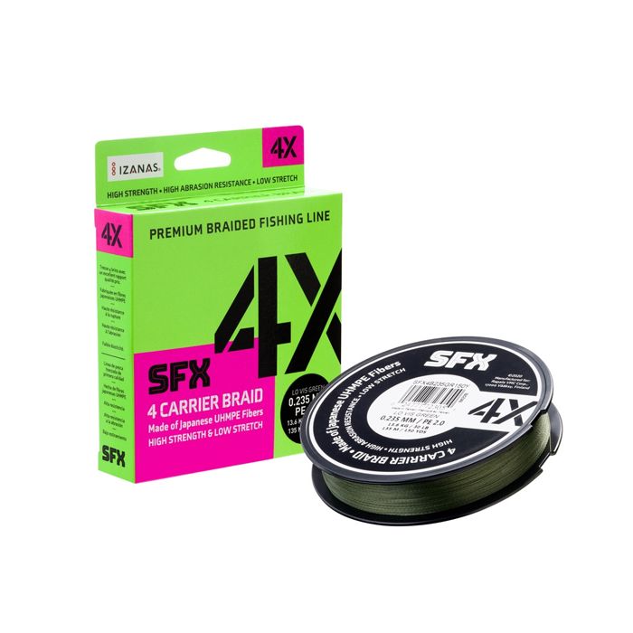 Sufix SFX 4X Braid Low Vis Green 135m