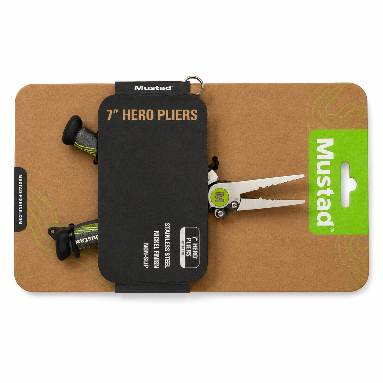 Mustad Hero Pliers 7" Green