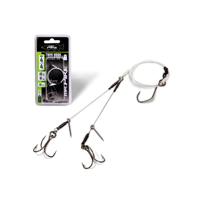 Quantum Mr. Pike Ghost Bait Release Rig Twin Hook