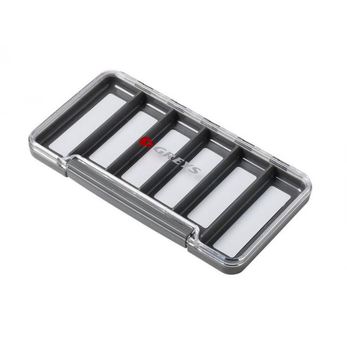 Greys Slim Waterproof Fly Box 6rum