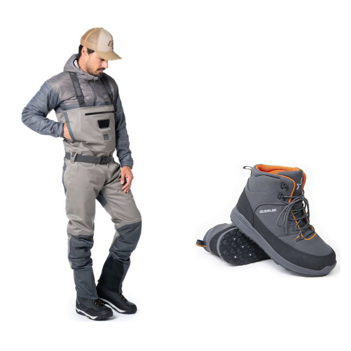 Guideline Driva Waders og Laxa 3.0 Traction Boot sæt