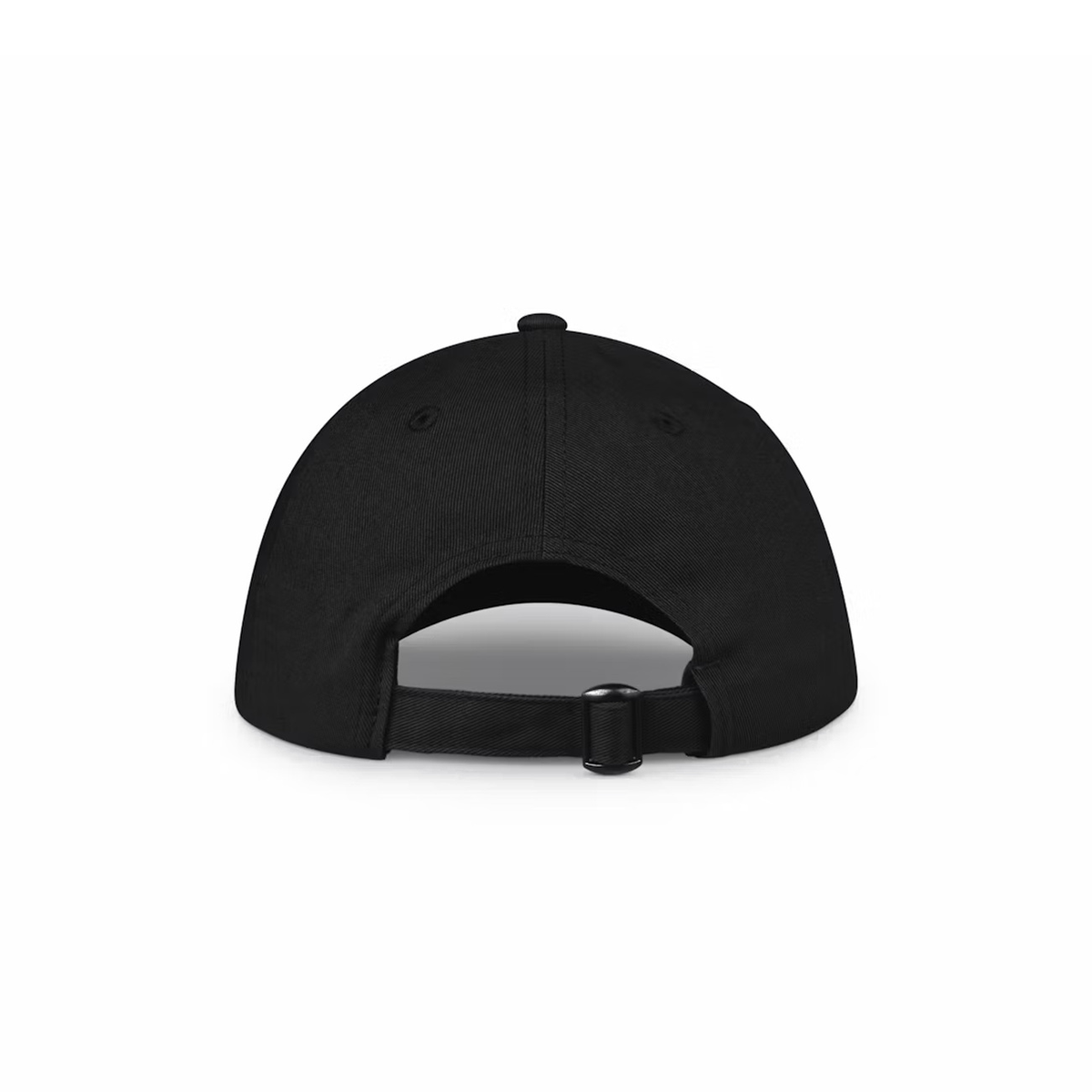Justfishing Dad Cap – Sort – bagfra på hvid baggrund