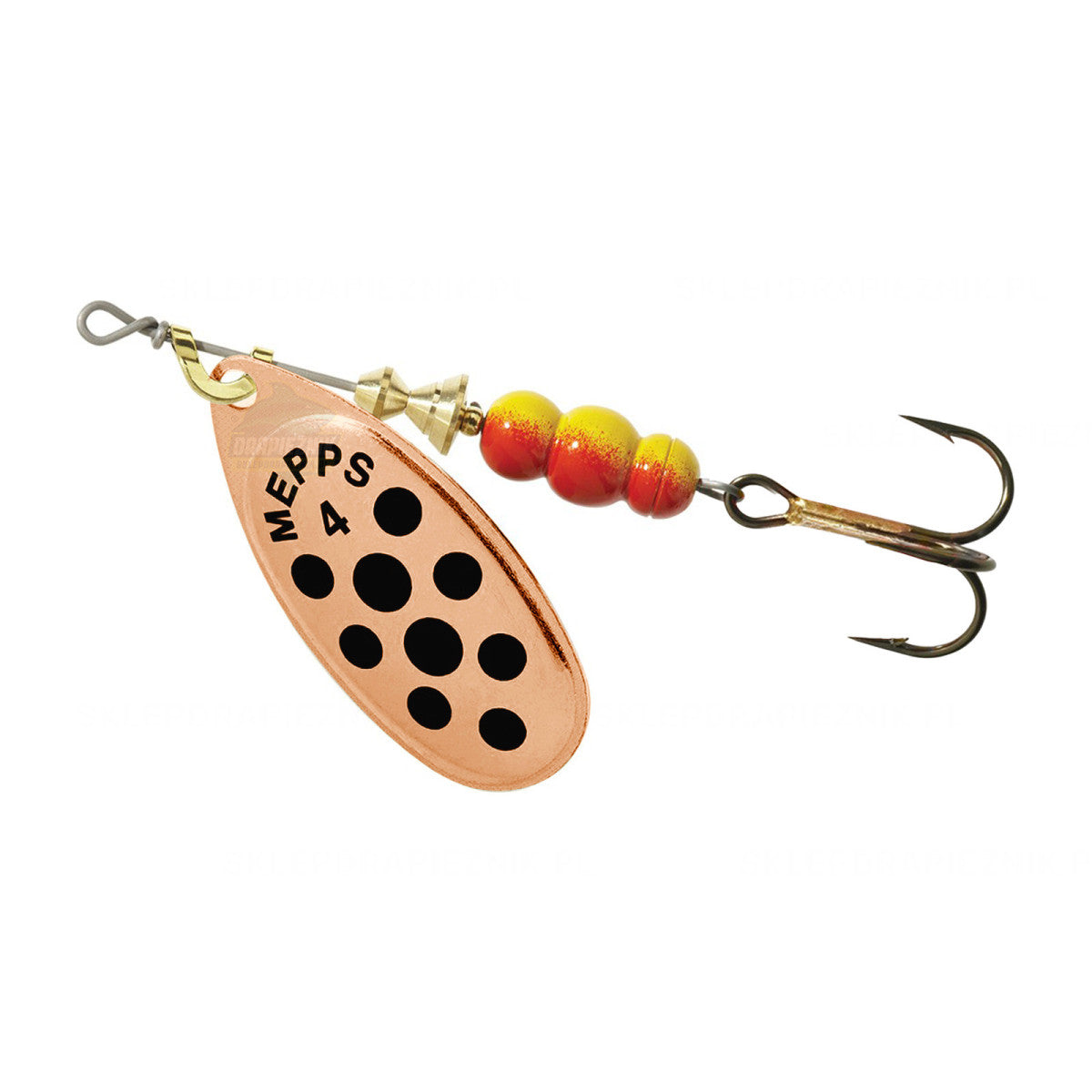 Mepps Aglia Dec Gold/Red No. 4