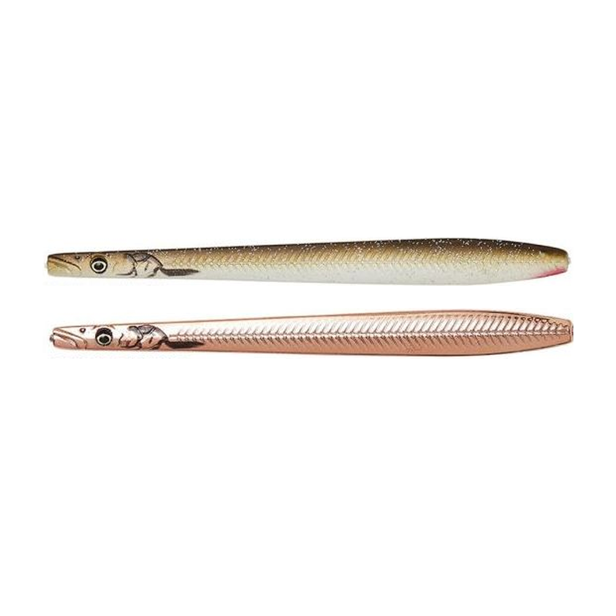 To Savage Gear Sandeel Nail: Matt Sandeel 16 g og Copper Plating 16 g