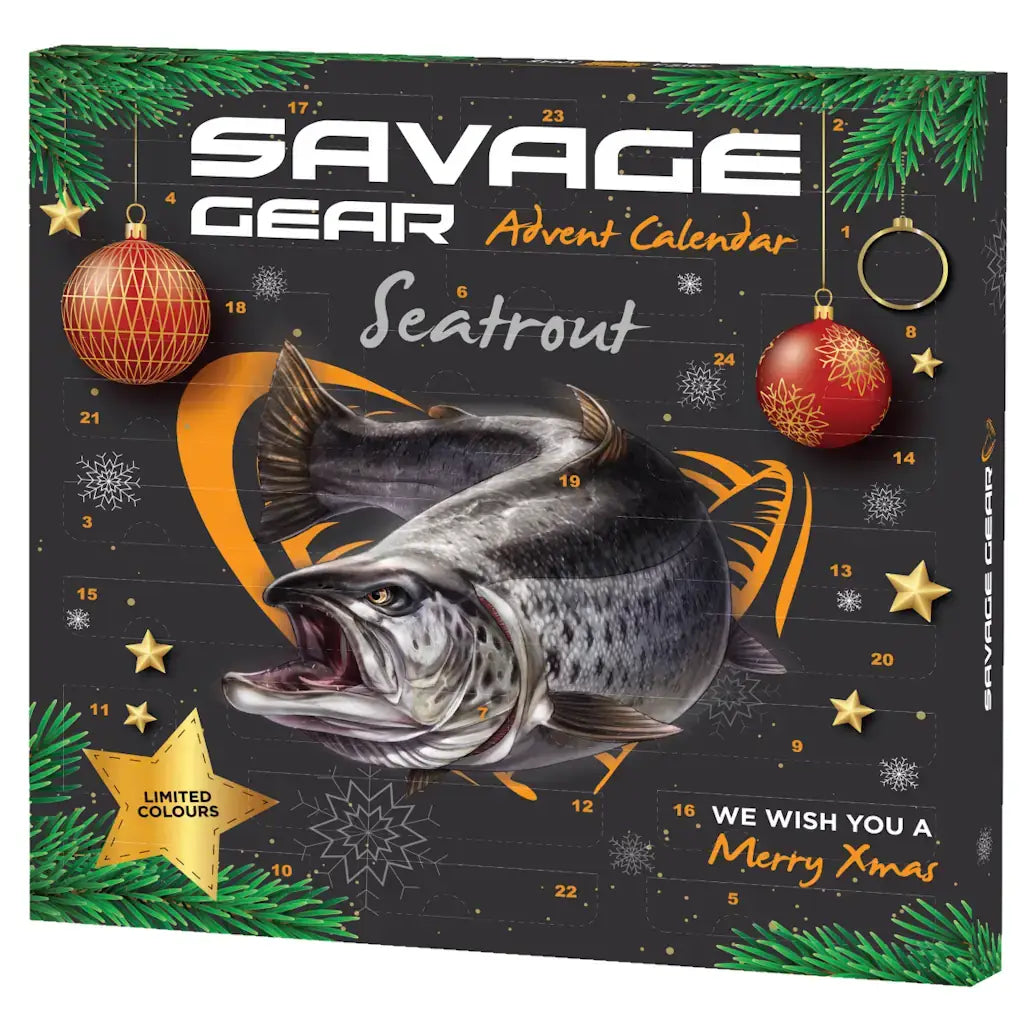 Savage Gear Seatrout Advent Calendar 2026 – julekalender med 24 låger til havørredfiskeren