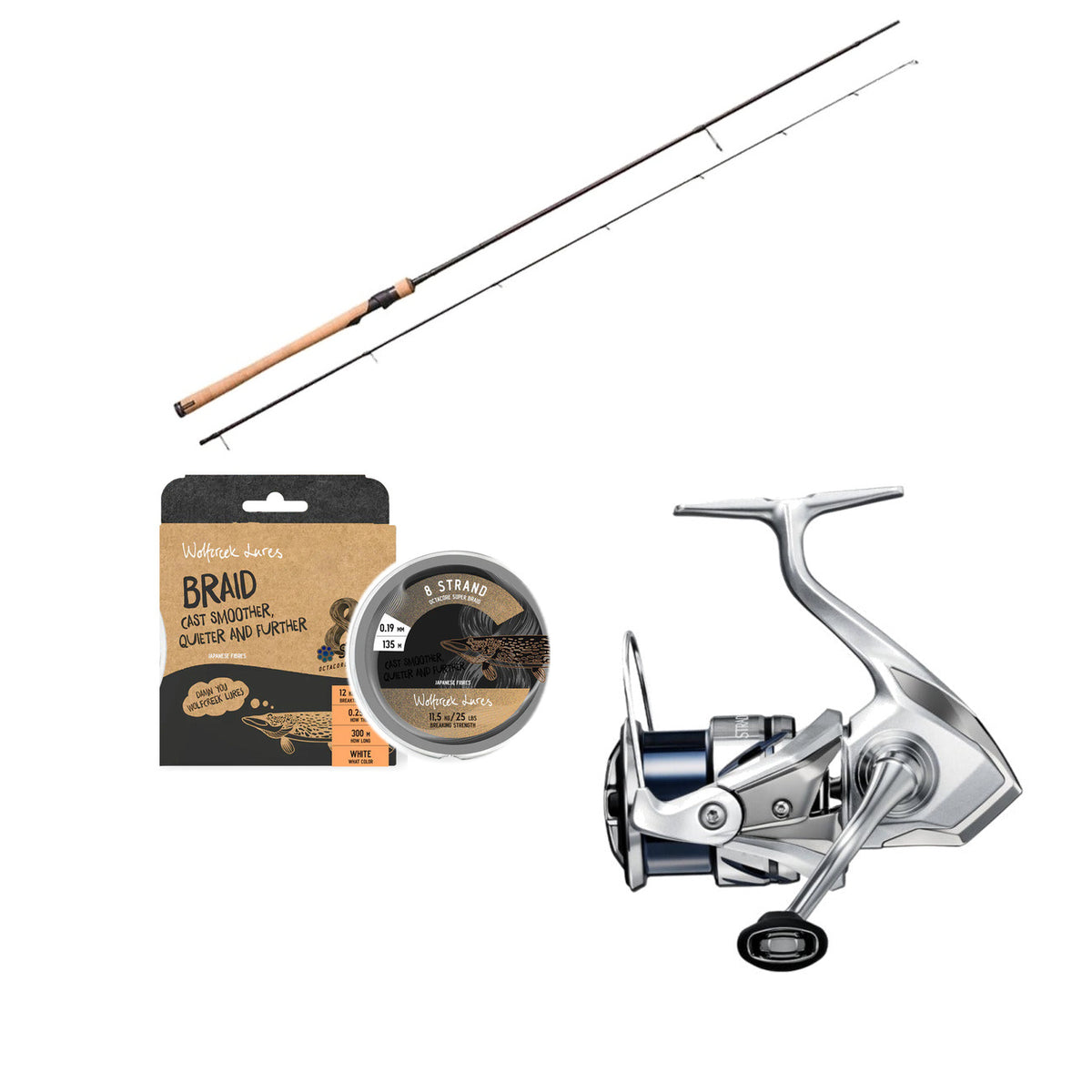 Savage Gear SG6 Salmonoid med Shimano Stradic FM 3000 og Wolfcreek Lures Braid X8