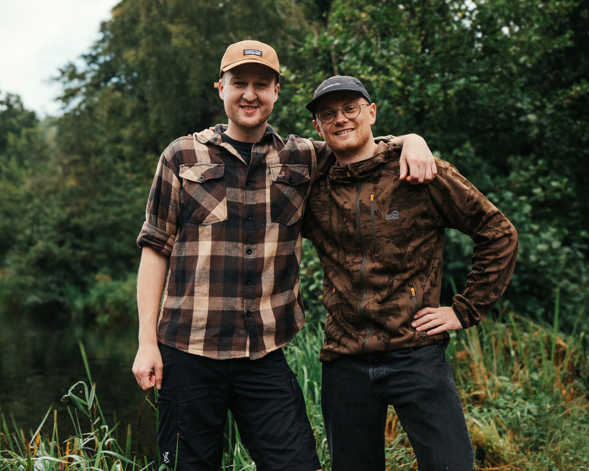 Anders og Søren fra Justfishing ved Pinds Mølle