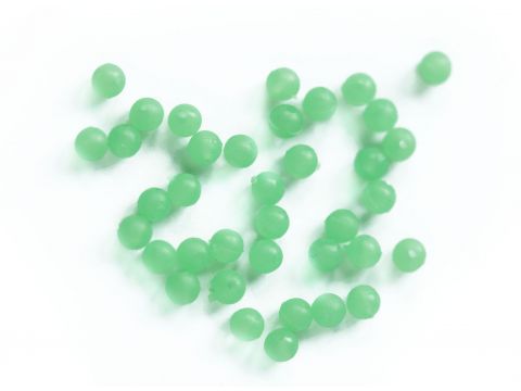 Fluo Grønne Plast Perler 100stk