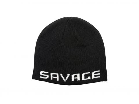 Savage Gear Logo Beanie Rock Sort/Hvid